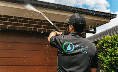 Cleaning house exterior