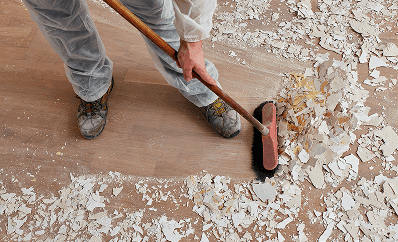 Surface paint scraping